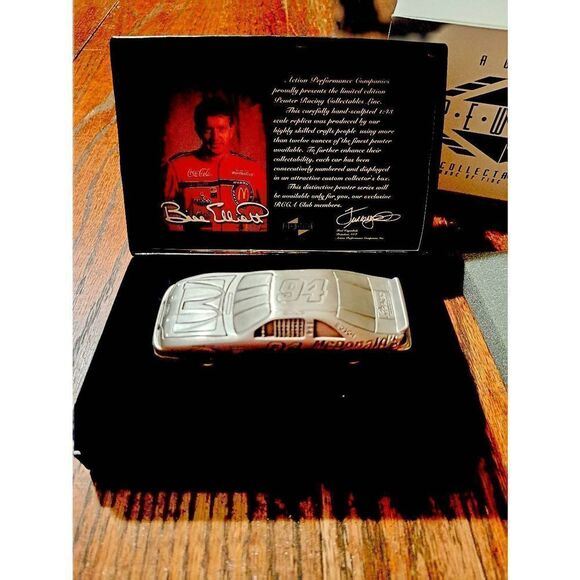 Vintage 1995 Action Collectible Pewter Bill Elliott McDonalds Reeses Nascar Car - Picture 2 of 7